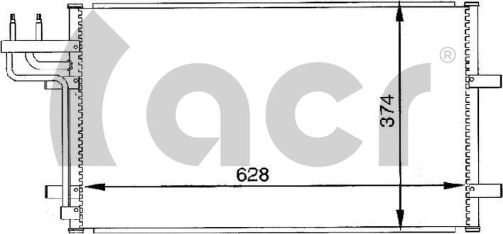 ACR 300093 - Конденсатор, кондиціонер avtolavka.club