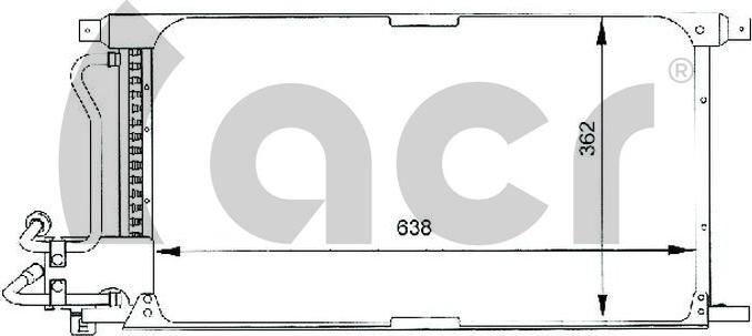 ACR 300060 - Конденсатор, кондиціонер avtolavka.club