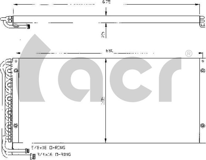 ACR 300355 - Конденсатор, кондиціонер avtolavka.club