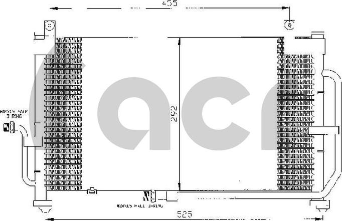 ACR 300375 - Конденсатор, кондиціонер avtolavka.club