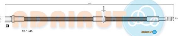 Adriauto 46.1235 - Гальмівний шланг avtolavka.club