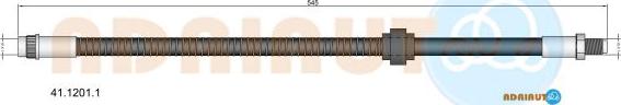 Adriauto 41.1201.1 - Гальмівний шланг avtolavka.club