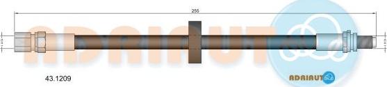 Adriauto 43.1209 - Гальмівний шланг avtolavka.club