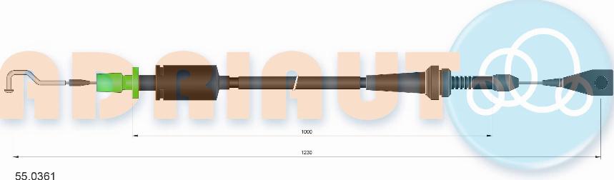 Adriauto 55.0361 - Тросик газу avtolavka.club