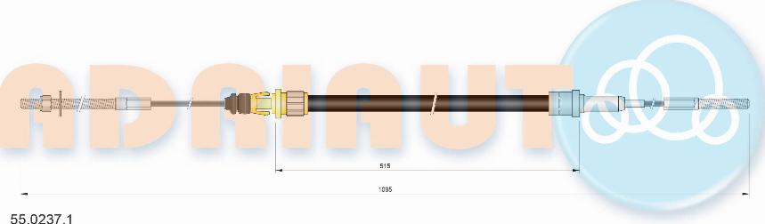 Adriauto 55.0237.1 - Трос, гальмівна система avtolavka.club
