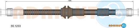 Adriauto 55.1233 - Гальмівний шланг avtolavka.club
