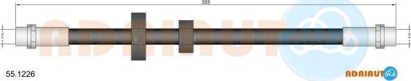 Adriauto 55.1226 - Гальмівний шланг avtolavka.club