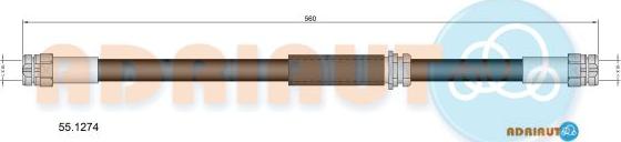 Adriauto 55.1274 - Гальмівний шланг avtolavka.club