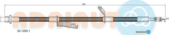 Adriauto 52.1293.1 - Гальмівний шланг avtolavka.club