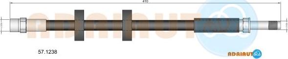 Adriauto 57.1238 - Гальмівний шланг avtolavka.club