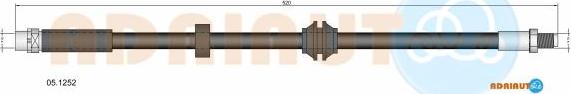 Adriauto 05.1252 - Гальмівний шланг avtolavka.club