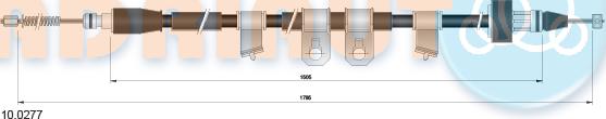 Adriauto 10.0277 - Трос, гальмівна система avtolavka.club