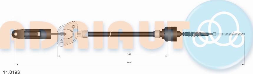 Adriauto 11.0193 - Трос, управління зчепленням avtolavka.club