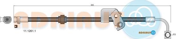 Adriauto 11.1261.1 - Гальмівний шланг avtolavka.club