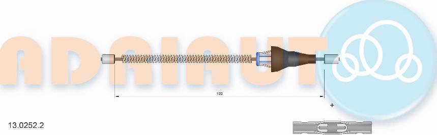 Adriauto 13.0252.2 - Трос, гальмівна система avtolavka.club