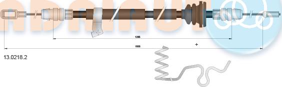 Adriauto 13.0218.2 - Трос, гальмівна система avtolavka.club