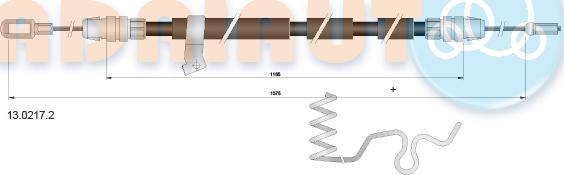 Adriauto 13.0217.2 - Трос, гальмівна система avtolavka.club
