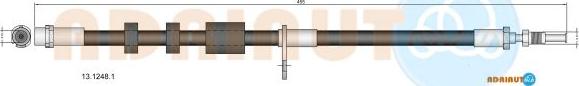 Adriauto 13.1248.1 - Гальмівний шланг avtolavka.club