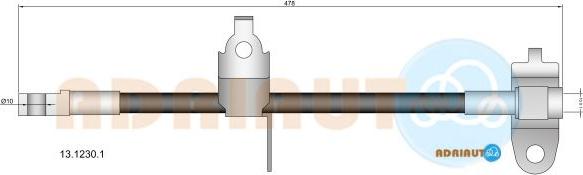 Adriauto 13.1230.1 - Гальмівний шланг avtolavka.club