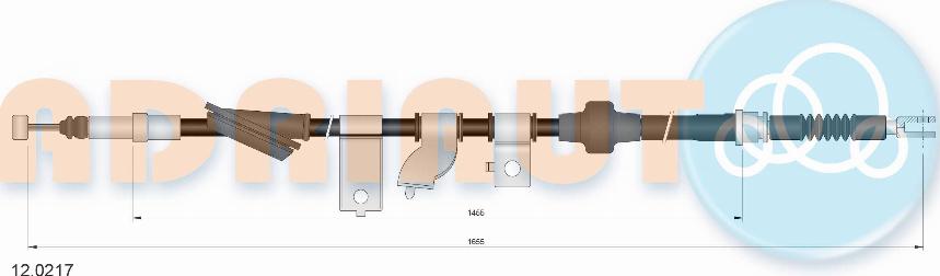 Adriauto 12.0217 - Трос, гальмівна система avtolavka.club