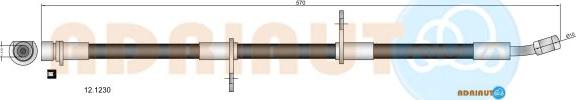 Adriauto 12.1230 - Гальмівний шланг avtolavka.club