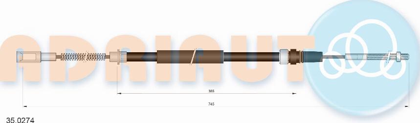Adriauto 35.0274 - Трос, гальмівна система avtolavka.club