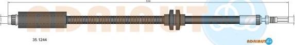 Adriauto 35.1244 - Гальмівний шланг avtolavka.club