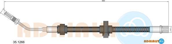 Adriauto 35.1266 - Гальмівний шланг avtolavka.club