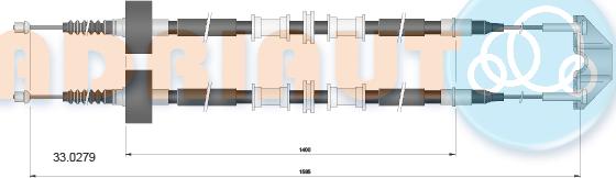 Adriauto 33.0279 - Трос, гальмівна система avtolavka.club