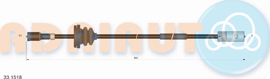 Adriauto 33.1518 - Тросик спідометра avtolavka.club