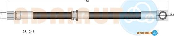 Adriauto 33.1242 - Гальмівний шланг avtolavka.club