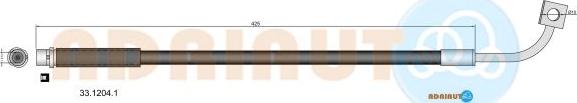 Adriauto 33.1204.1 - Гальмівний шланг avtolavka.club