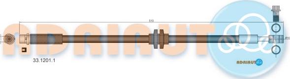 Adriauto 33.1201.1 - Гальмівний шланг avtolavka.club