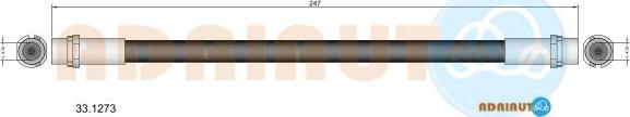 Adriauto 33.1273 - Гальмівний шланг avtolavka.club