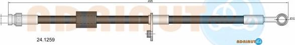 Adriauto 24.1259 - Гальмівний шланг avtolavka.club
