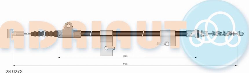 Adriauto 28.0272 - Трос, гальмівна система avtolavka.club