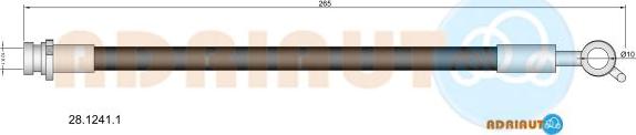 Adriauto 28.1241.1 - Гальмівний шланг avtolavka.club