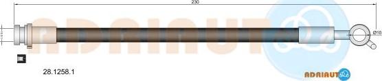Adriauto 28.1258.1 - Гальмівний шланг avtolavka.club