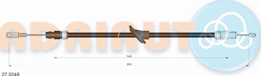 Adriauto 27.0249 - Трос, гальмівна система avtolavka.club