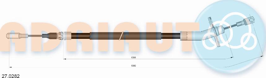Adriauto 27.0282 - Трос, гальмівна система avtolavka.club