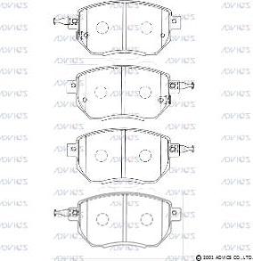 Advics SN928P - Гальмівні колодки, дискові гальма avtolavka.club