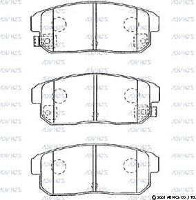 Advics SN594P - Гальмівні колодки, дискові гальма avtolavka.club