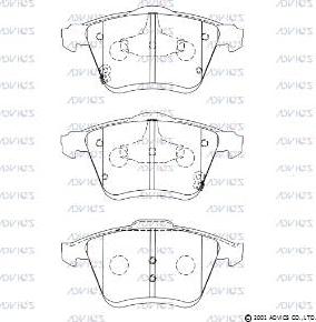 Advics SN944P - Гальмівні колодки, дискові гальма avtolavka.club