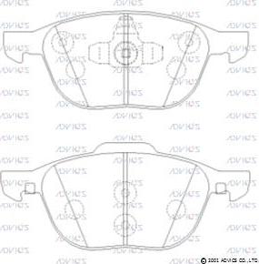 Advics SN918 - Гальмівні колодки, дискові гальма avtolavka.club