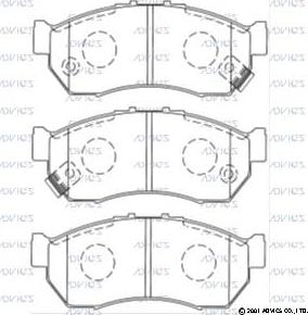 Advics SN441P - Гальмівні колодки, дискові гальма avtolavka.club