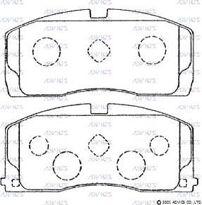 DJ Parts BP1420 - Гальмівні колодки, дискові гальма avtolavka.club