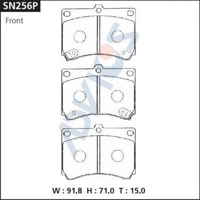 Advics SN256P - Гальмівні колодки, дискові гальма avtolavka.club