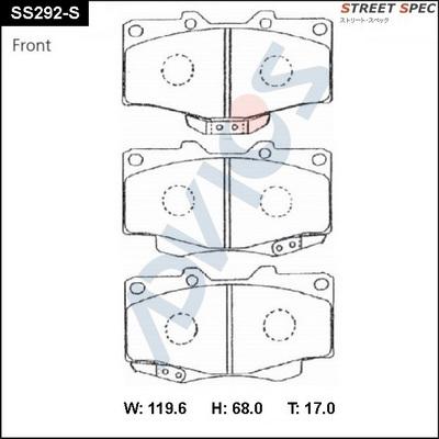 Advics SS292-S - Гальмівні колодки, дискові гальма avtolavka.club