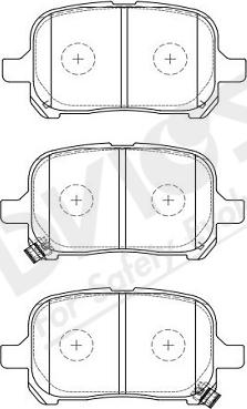 ADVICS-SEA A1N097Y - Гальмівні колодки, дискові гальма avtolavka.club