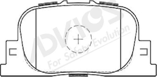 ADVICS-SEA A2N066Y - Гальмівні колодки, дискові гальма avtolavka.club